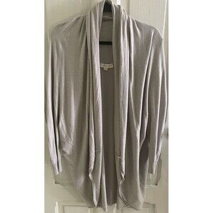 Love Stitch Neutral Circle Cardigan M/L Minimalist Contemporary Soft Athleisure